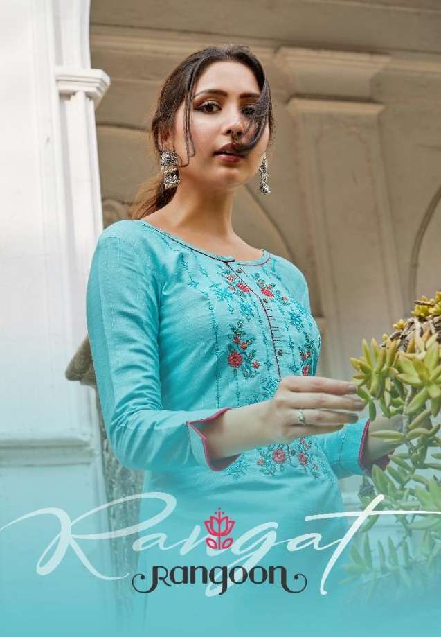 RANGAT BY RANGOON 3061 TO 3068 SERIES DESIGNER SILK KURTIS