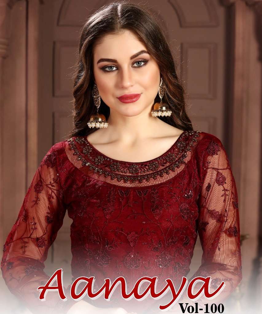 AANAYA VOL-100 BY TWISHA 100001 TO 100004 SERIES HEAVY NET DRESSES