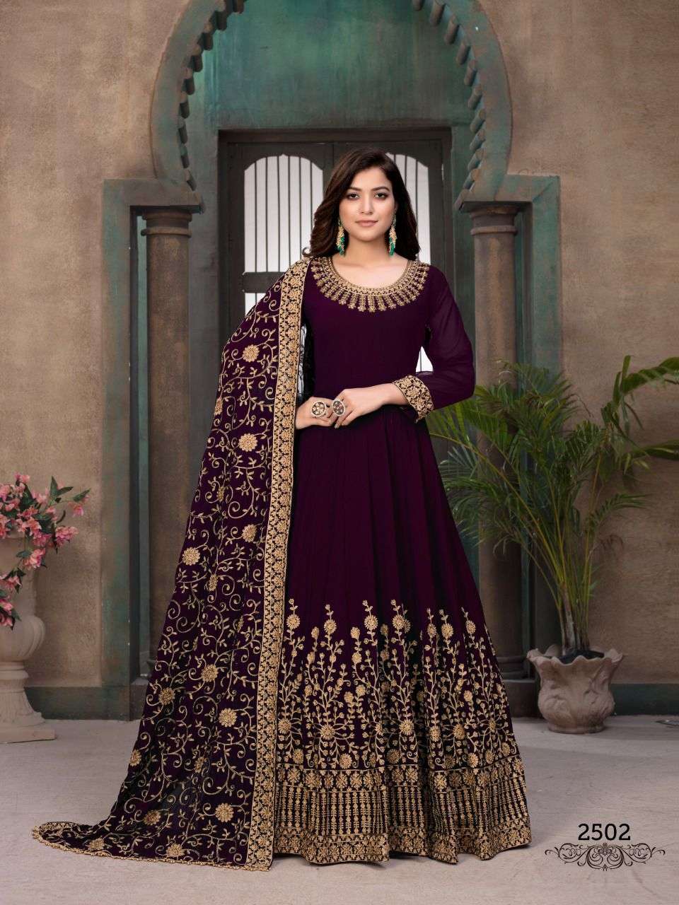 AANAYA VOL-125 BY TWISHA 2501 TO 2504 SERIES FAUX GEORGETTE DRESSES