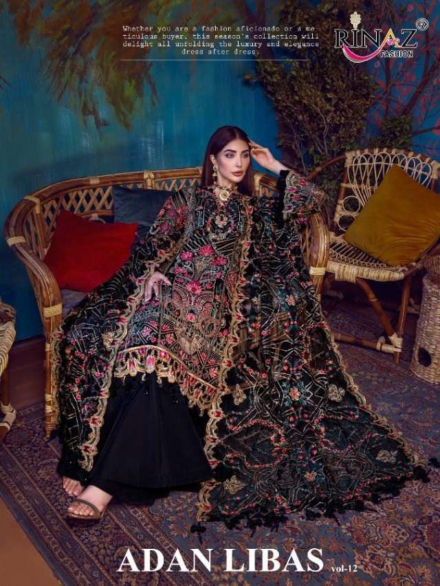 ADAN LIBAS VOL-12 BY RINAZ FASHION 21001 TO 21004 SERIES FAUX GEORGETTE DRESSES