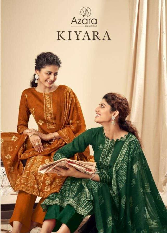 AZARA KIYARA BY RADHIKA FASHION 12001 TO 12008 SERIES DESIGNER COTTON DRESSES