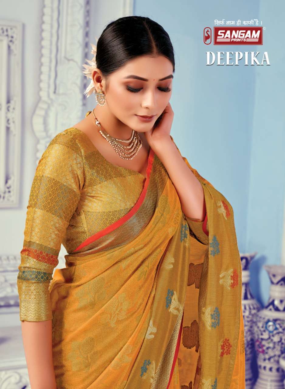 DEEPIKA BY SANGAM PRINTS 1331 TO 1336 SERIES COTTON HANDLOOM SAREES