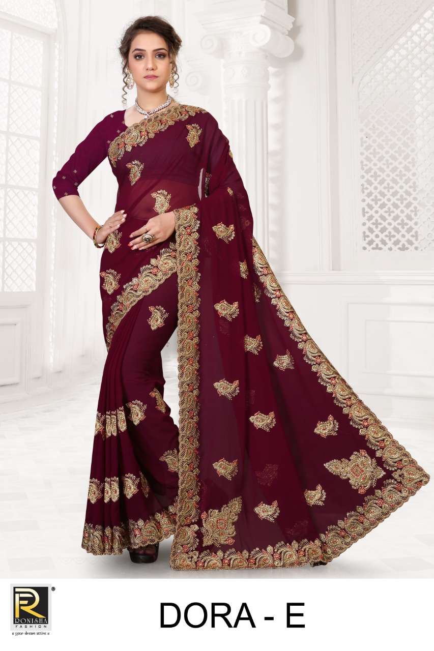 DORA BY RONISHA FASHION DESIGNER GEORGETTE SAREES