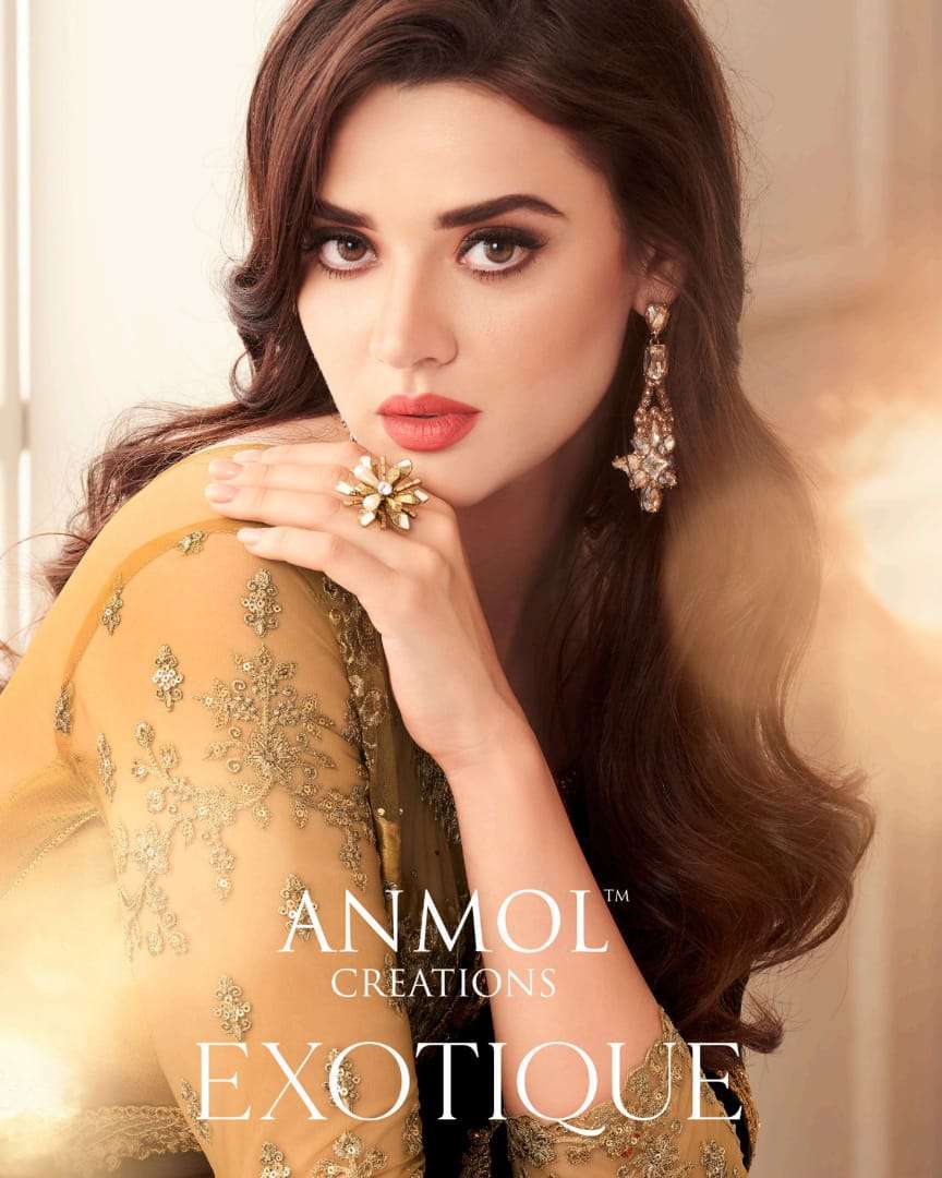 EXOTIQUE BY ANMOL CREATIONS 7001 TO 7014 SERIES DESIGNER GEORGETTE SAREES