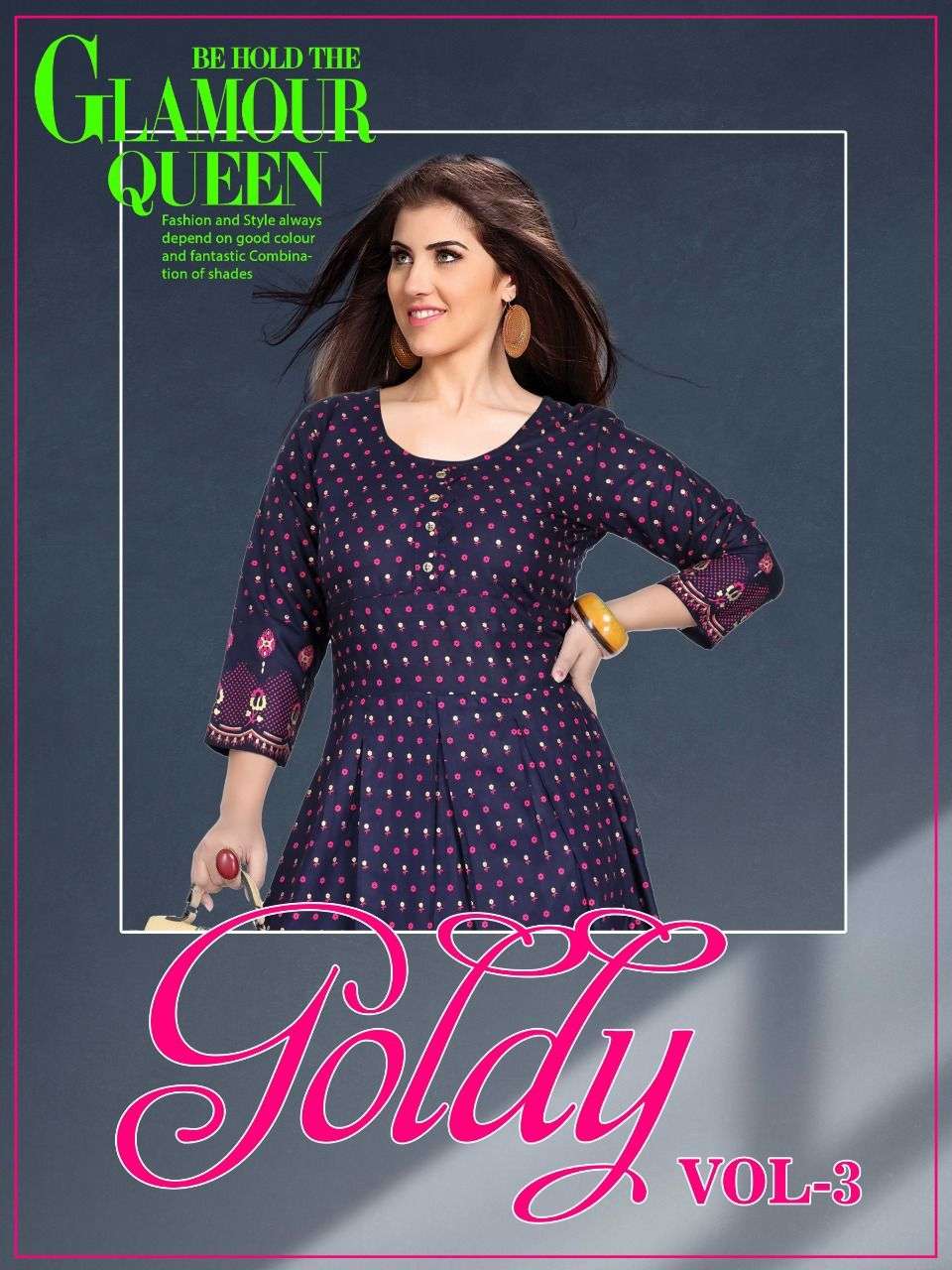 GOLDY VOL-3 BY ASLIWHOLESALE 5001 TO 5008 SERIES DESIGNER RAYON KURTIS