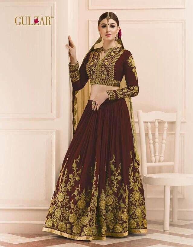 GULZAR L-15 COLOURS BY GULZAR DESIGNER HEAVY MUDAL SILK LEHENGAS