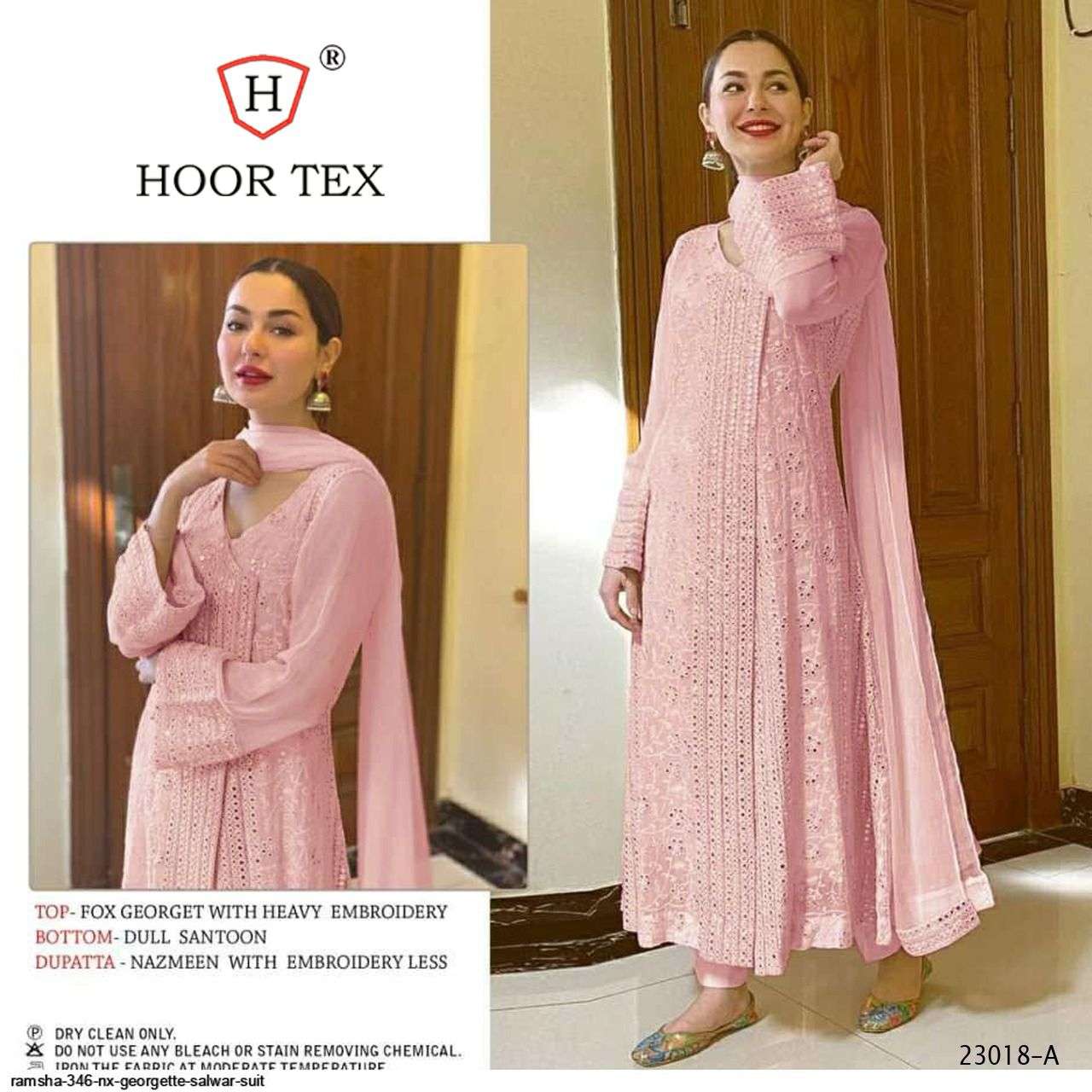 HOOR TEX 23018 COLOURS BY HOOR TEX FAUX GEORGETTE PAKISTANI DRESSES