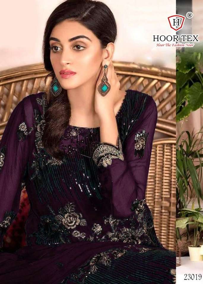 HOOR TEX 23019 COLOURS BY HOOR TEX GEORGETTE PAKISTANI DRESSES