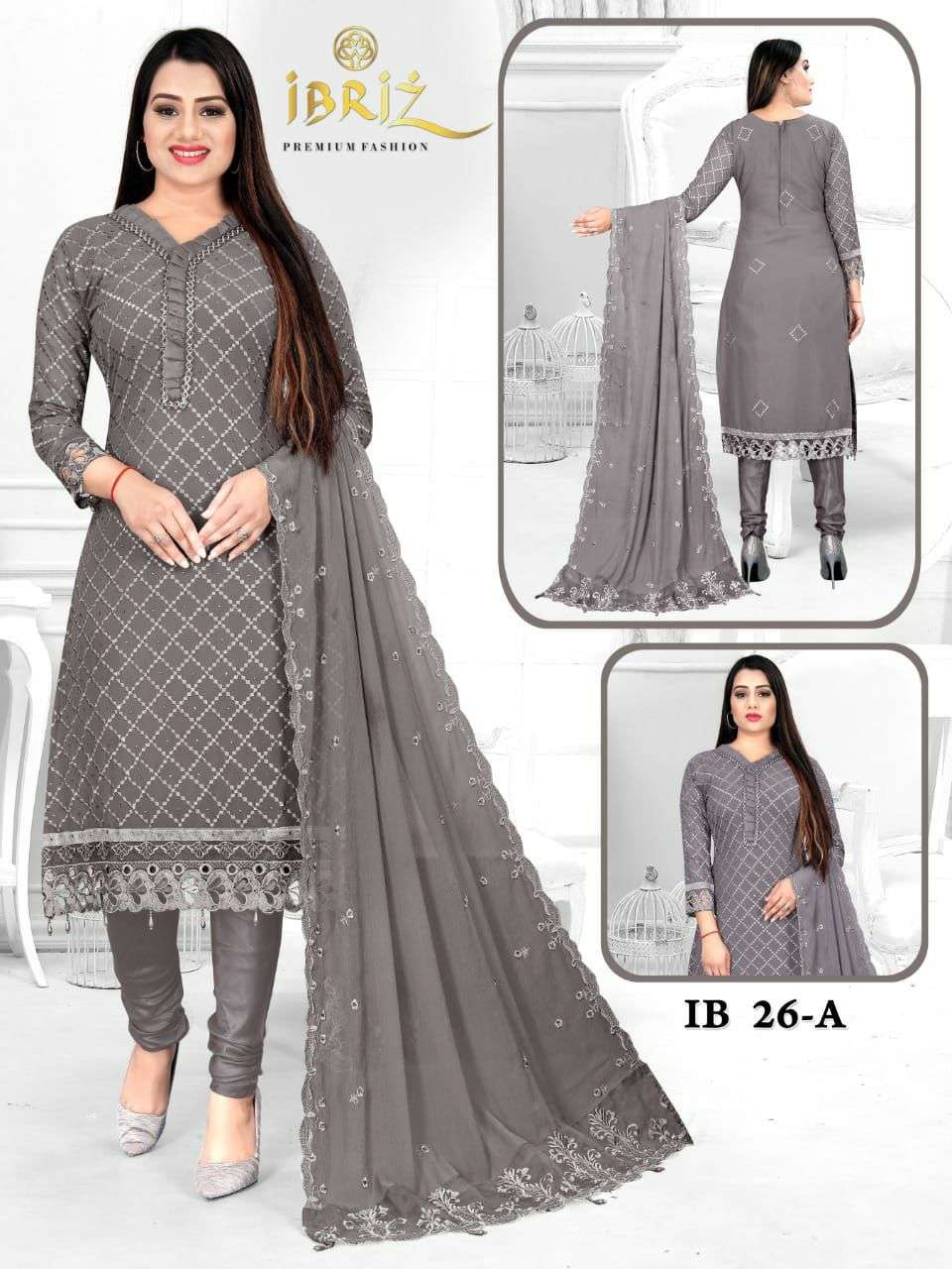 IBRIZ IB-26 COLOURS BY KILRUBA HEAVY GEORGETTE PAKISTANI DRESSES