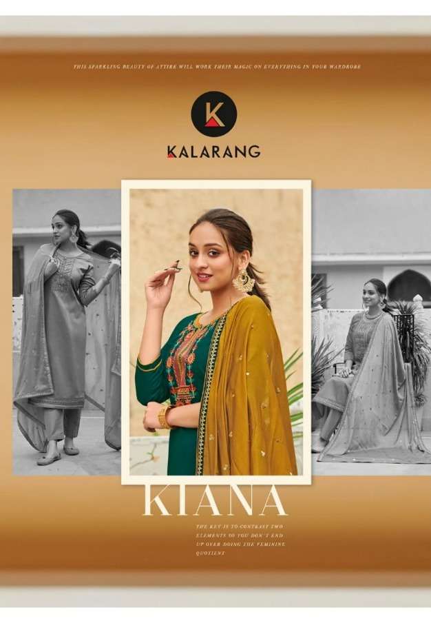 KIANA BY KALARANG 3531 TO 3534 SERIES SILK COTTON DRESSES