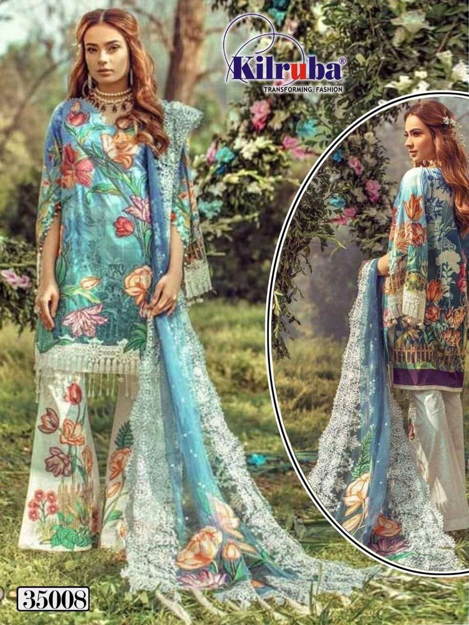 KILRUBA 35008 HIT DESIGN BY KILRUBA PURE COTTON PAKISTANI DRESS