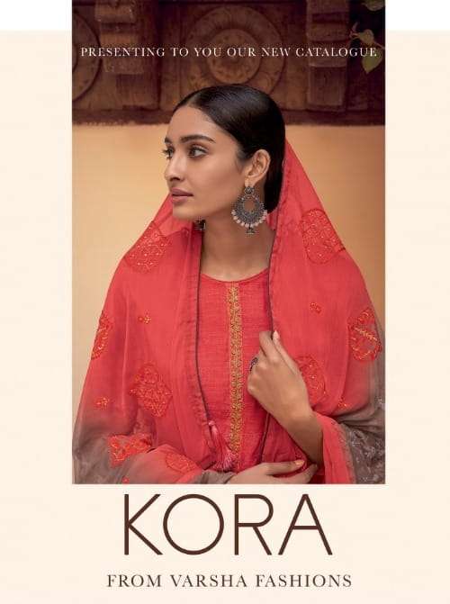 KORA BY VARSHA K-31 TO K-37 SERIES MODAL SATIN DIGITAL PRINTED DRESSES