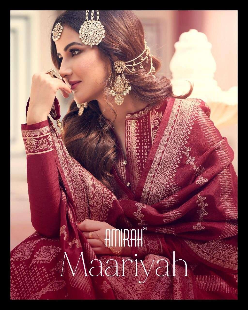 MAARIYAH BY AMIRAH 15091 TO 15096 SERIES VISCOSE DOLA JACQUARD DRESSES