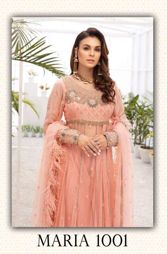 MARIA 1001 BY ASLIWHOLESALE HEAVY FAUX GEORGETTE PAKISTANI DRESS