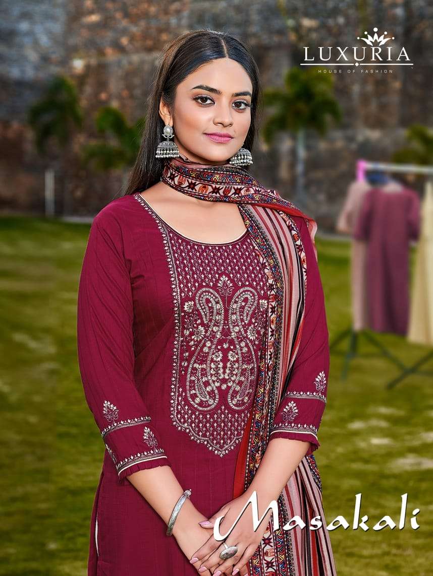 MASAKALI BY LUXURIA 1601 TO 1604 SERIES DESIGNER VISCOSE DRESSES