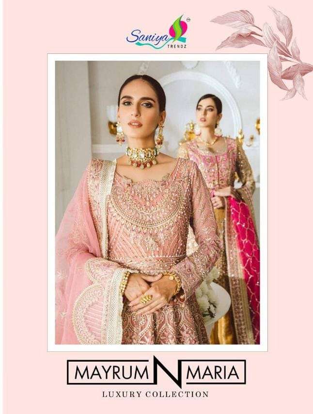 MAYRUM N MARIA LUXURY COLLECTION NX BY SANIYA TRENDZ DESIGNER GEORGETTE DRESSES