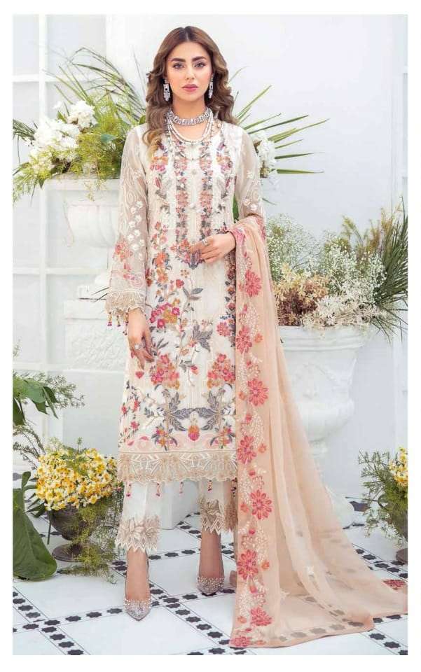 MUSHQ M-103 HIT DESIGN BY MUSHQ FAUX GEORGETTE PAKISTANI DRESS