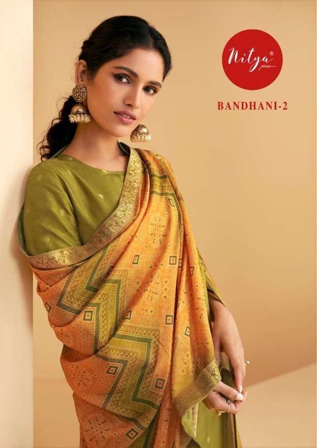 NITYA BANDHANI VOL-2 BY LT FABRICS 201 TO 206 SERIES DOLA JACQUARD DRESSES