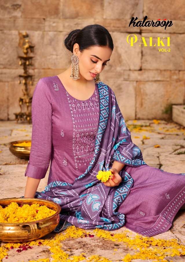 PALKI VOL-2 BY KALAROOP 12847 TO 12852 SERIES DESIGNER DRESSESS