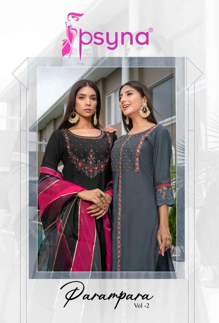 PARAMPARA VOL-2 BY PSYNA 2001 TO 2006 SERIES DESIGNER SILK DRESSES