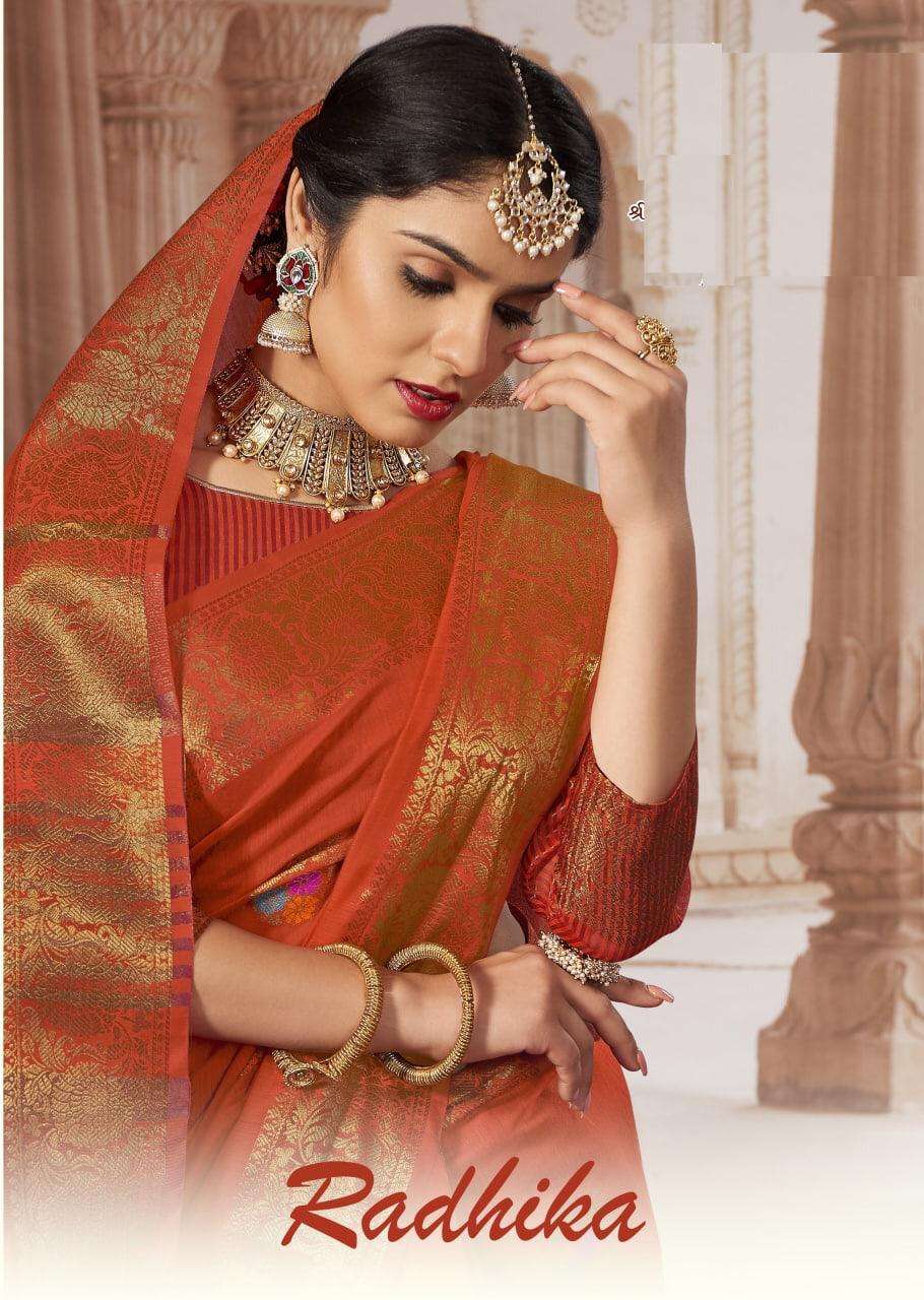 RADHIKA BY SHRI MAATRAM 2001 TO 2012 SERIES CHANDERI COTTON SAREES