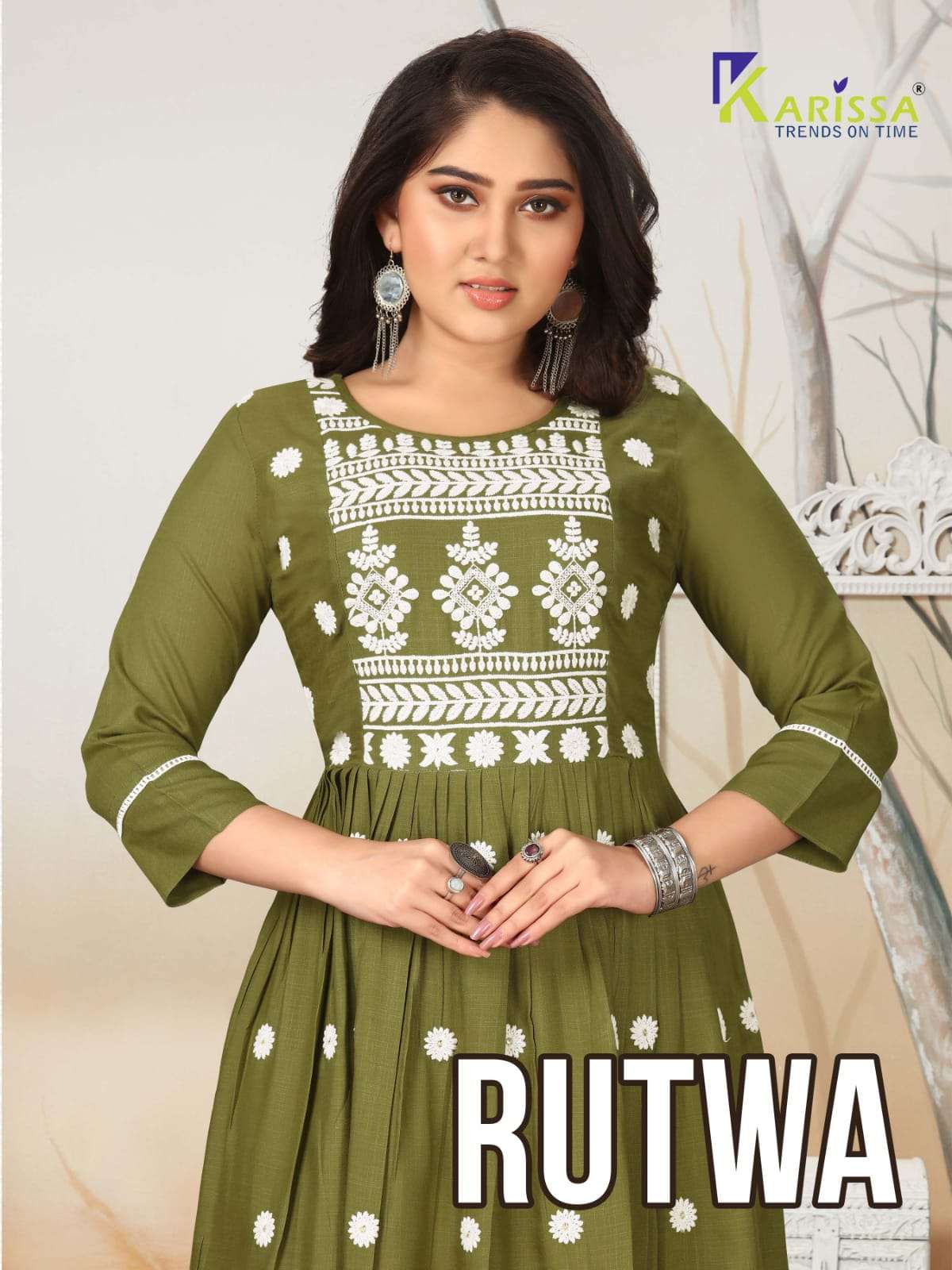 RUTWA BY KARISSA 1001 TO 1006 SERIES DESIGNER RAYON KURTIS