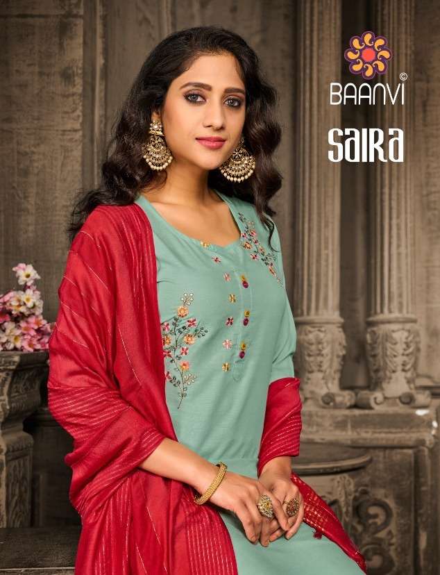 SAIRA BY BAANVI 101 TO 104 SERIES DYNAMIC EMBROIDERED DRESSES