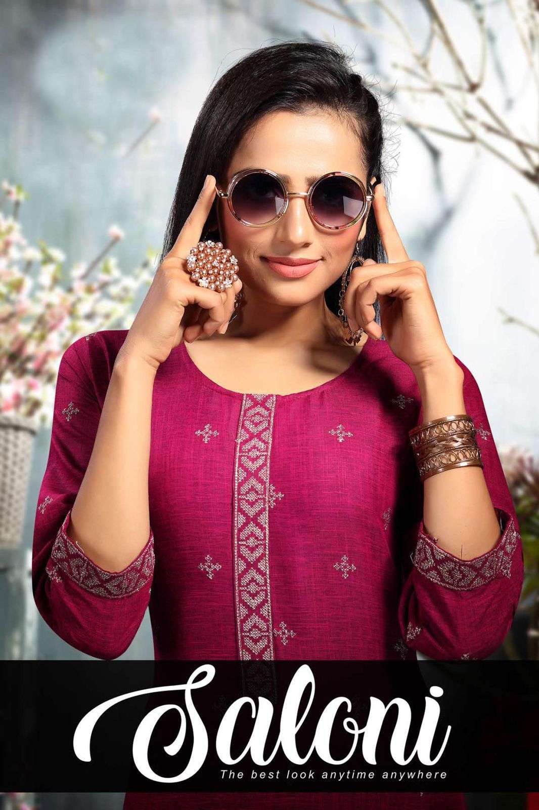 SALONI BY ASLIWHOLESALE 1001 TO 1007 SERIES DESIGNER RAYON KURTIS