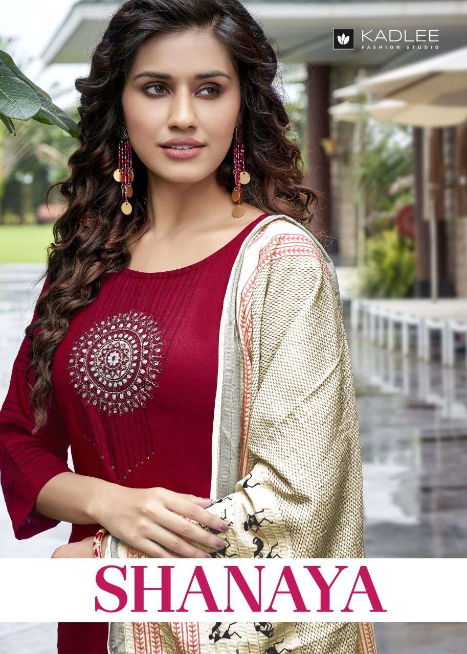 SHANAYA BY KADLEE 5001 TO 5006 SERIES EMBROIDERED VISCOSE DRESSES