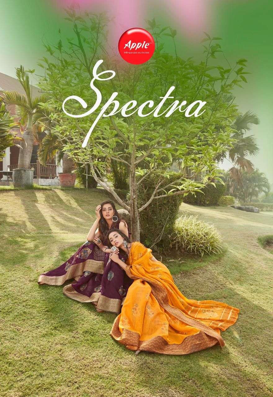 SPECTRA BY APPLE 101 TO 108 SERIES DESIGNER LINEN DESIGNER SAREES