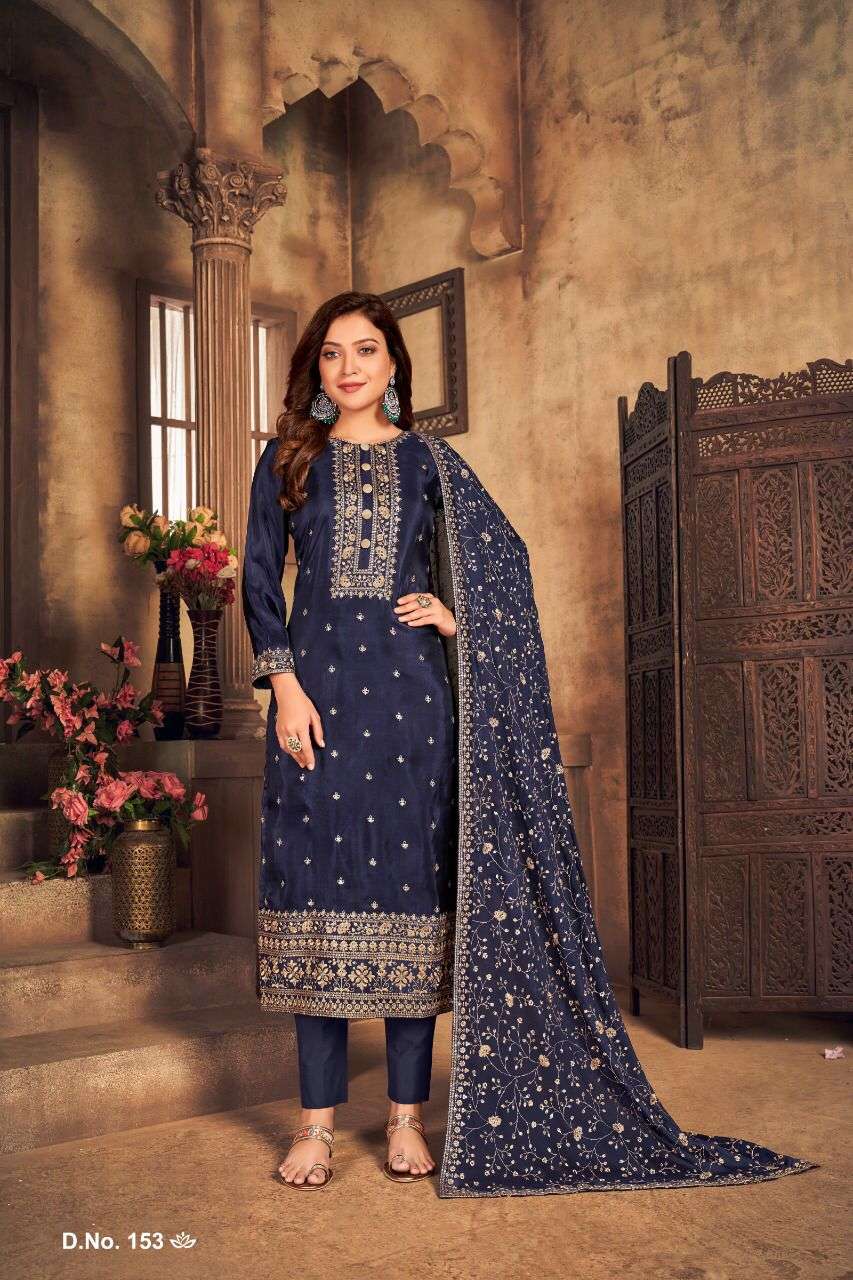 VAANI VOL-15 BY TWISHA 151 TO 154 SERIES EMBROIDERED VISCOSE DRESSES