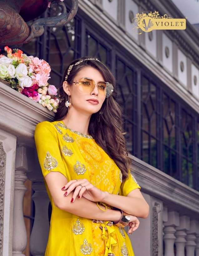 VIOLET 6400 SERIES BY SWAGAT HEAVY DESIGNER INDO WESTERN DRESSES