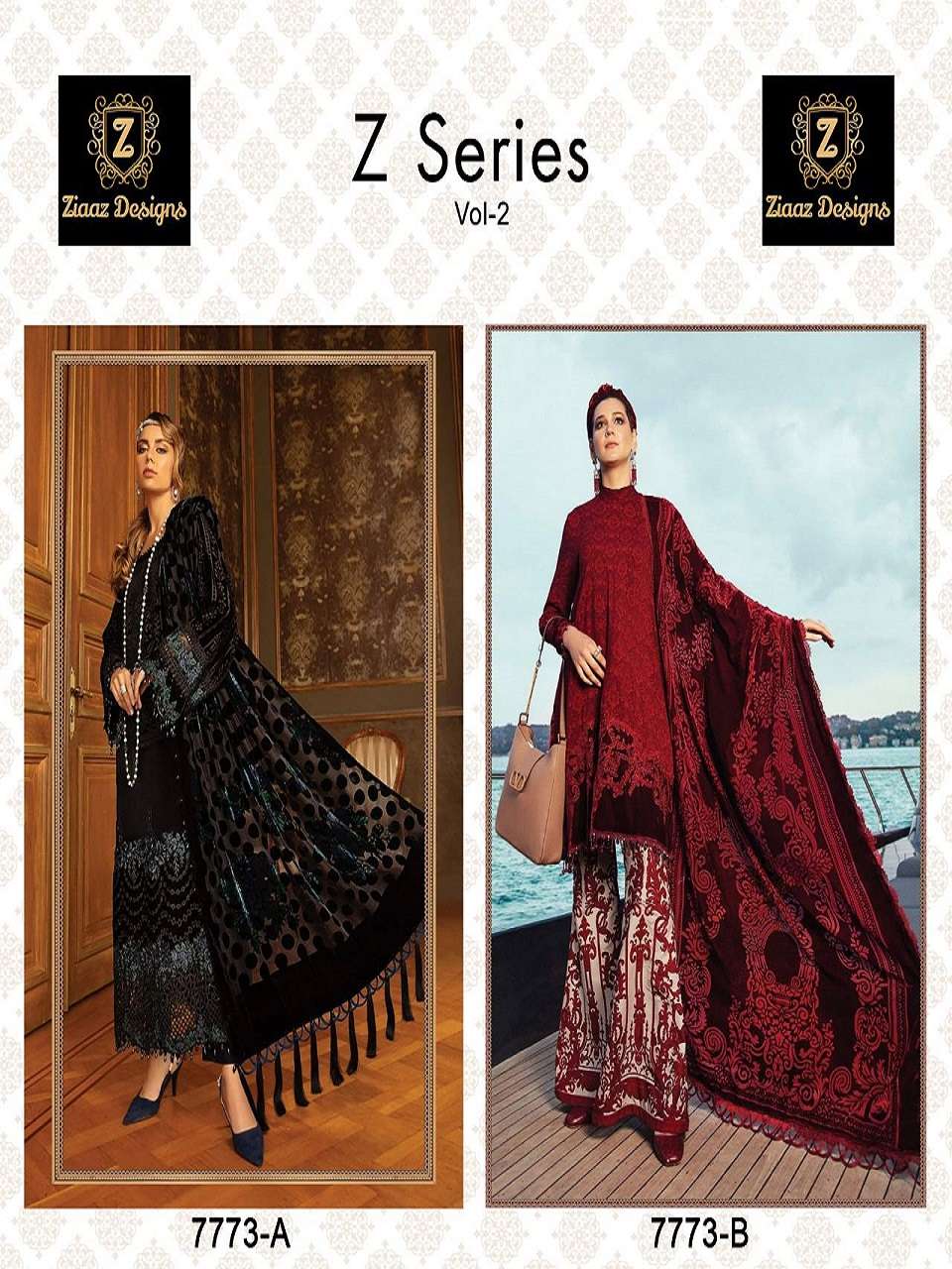 Z SERIES VOL-2 BY ZIAAZ DESIGNS DESIGNER PAKISTANI DRESSES