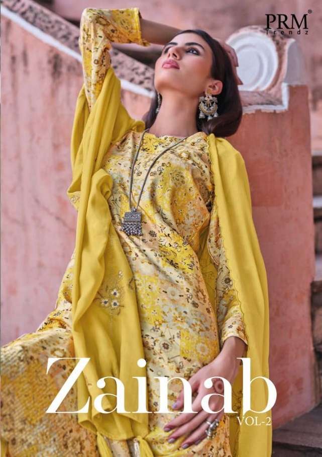 ZAINAB VOL-2 BY PRM TRENDZ 8501 TO 8508 SERIES JAM COTTON DRESSES