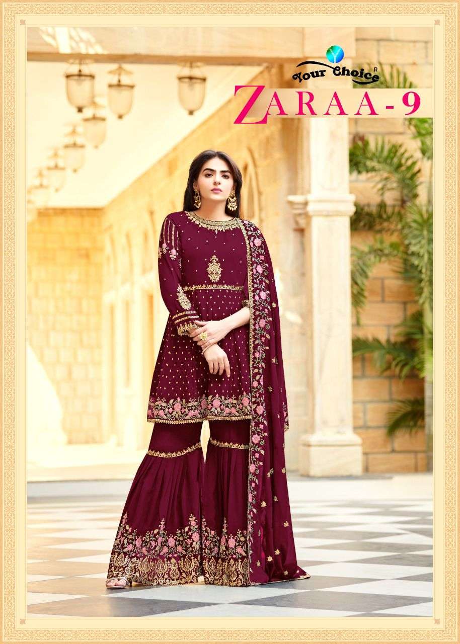 ZARAA VOL-9 BY YOUR CHOICE 4048 TO 4053 SERIES DESIGNER GEORGETTE DRESSES