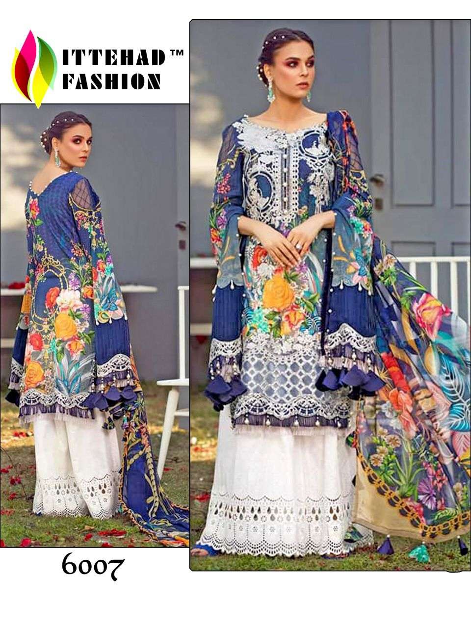 6007 HIT DESIGN BY ITTEHAD FASHION DESIGNER LAWN DRESSES