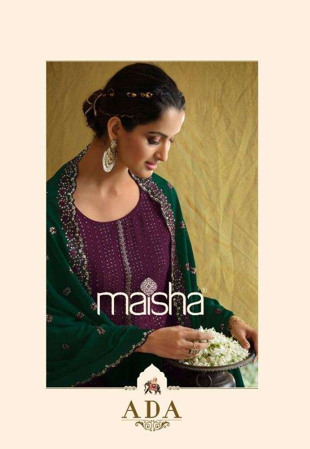 ADA BY MAISHA 11046 TO 11051 SERIES PURE CHINON EMBROIDERED DRESSES