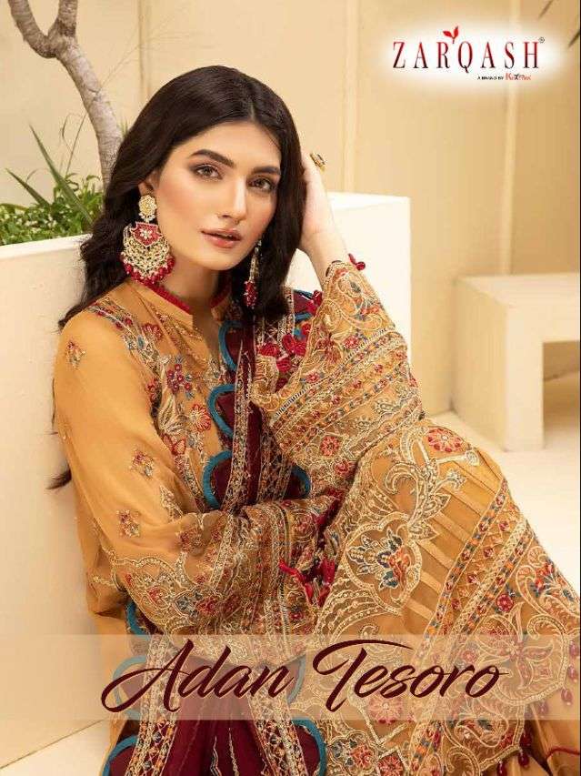 ADAN TESORO BY ZARQASH Z-2100 TO Z-2102 SERIES FAUX GEORGETTE DRESSES