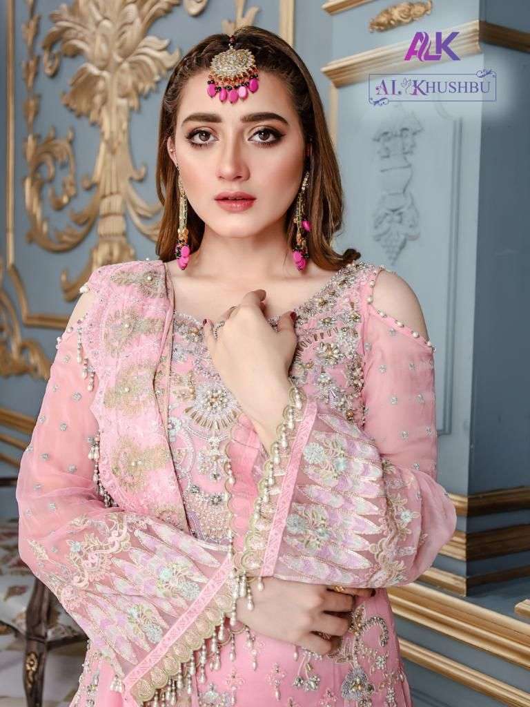 ALK 2018 HIT DESIGN BY AL KHUSHBU GEORGETTE EMBROIDERED DRESSES