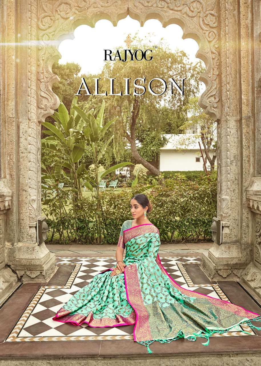 ALLISON BY RAJYOG 7301 TO 7306 SERIES DESIGNER TUSSER SILK WEAVING SAREES