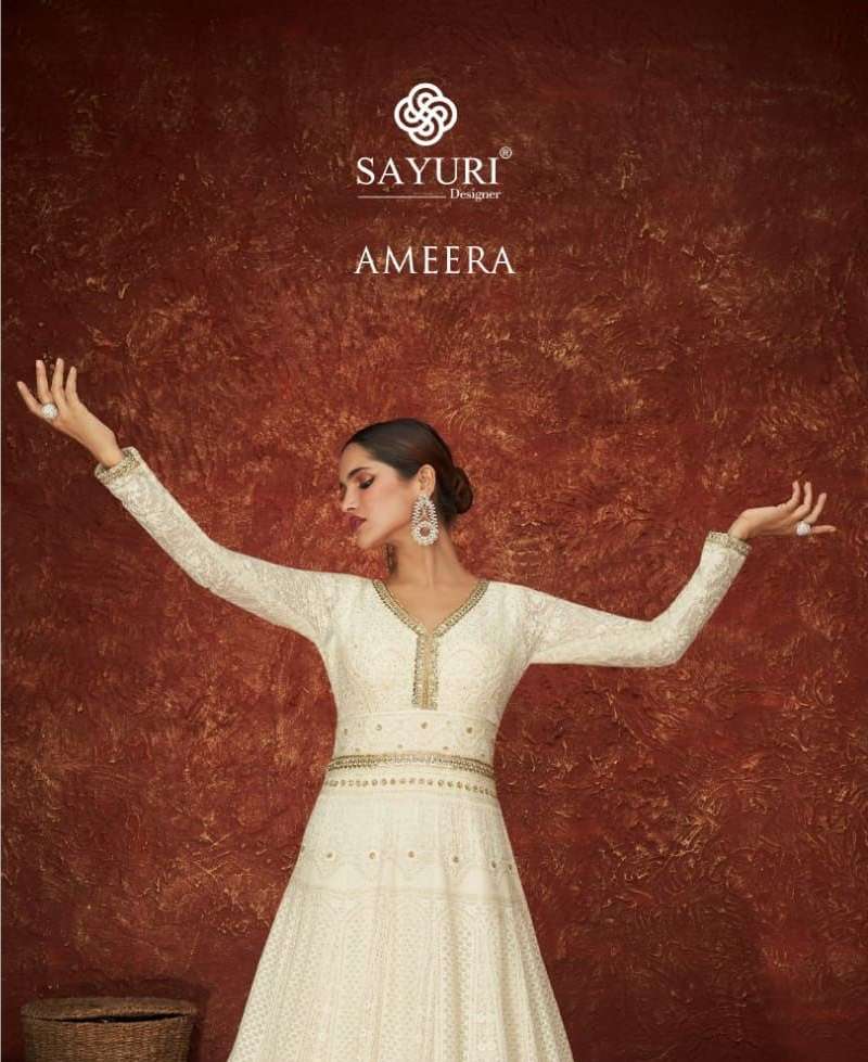 AMEERA BY SAYURI 137 TO 139 SERIES REAL GEORGETTE ANARKALI DRESSES