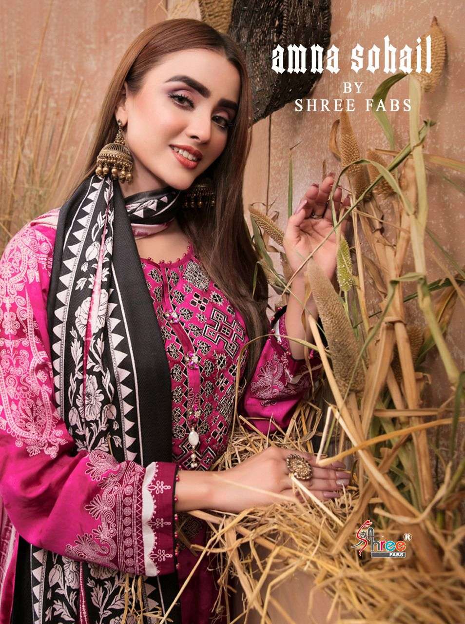 AMNA SOHAIL BY SHREE FABS 2021 TO 2028 SERIES DESIGNER COTTON DRESSES