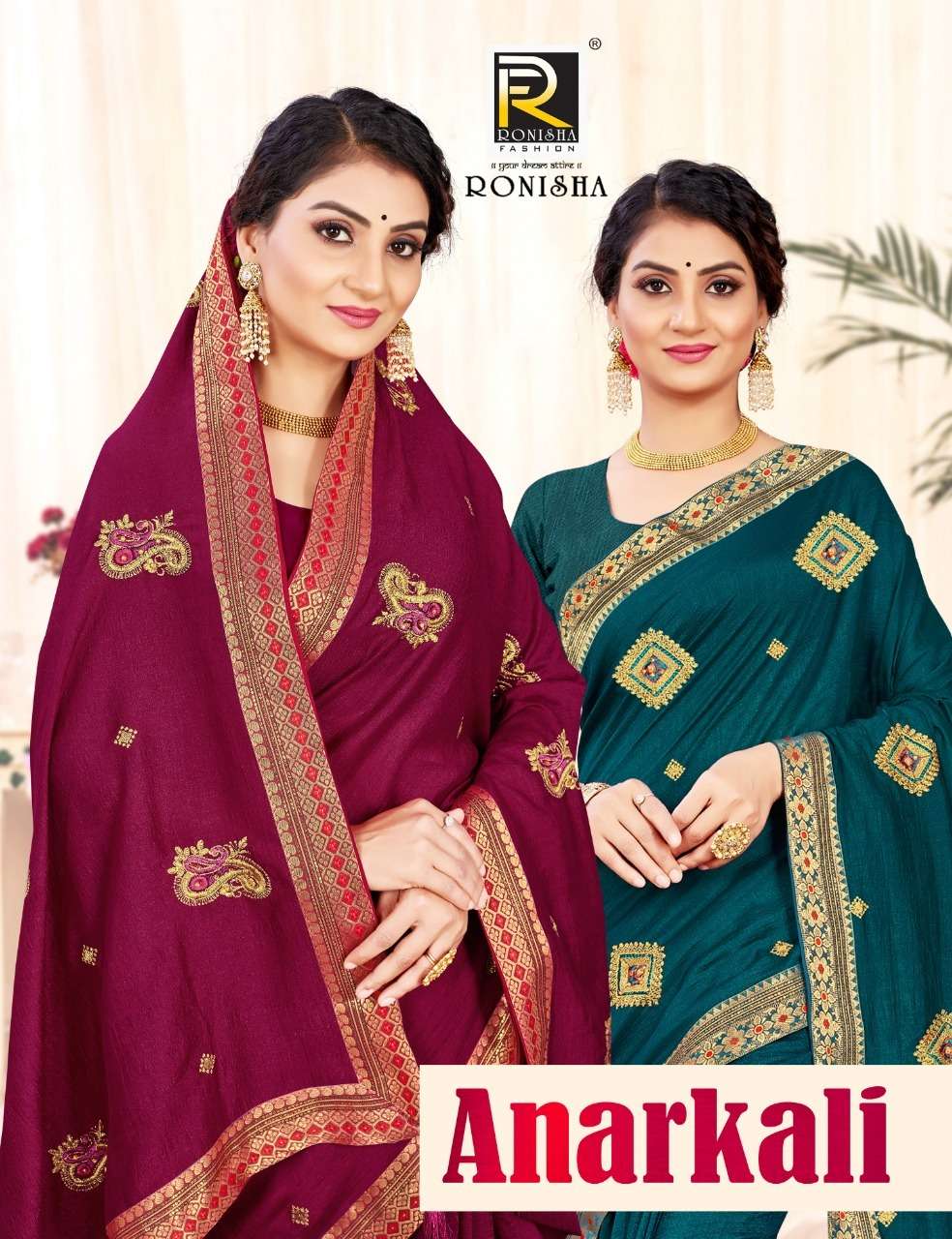 ANARKALI BY RONISHA FASHION 1001 TO 1008 SERIES DESIGNER SILK SAREES