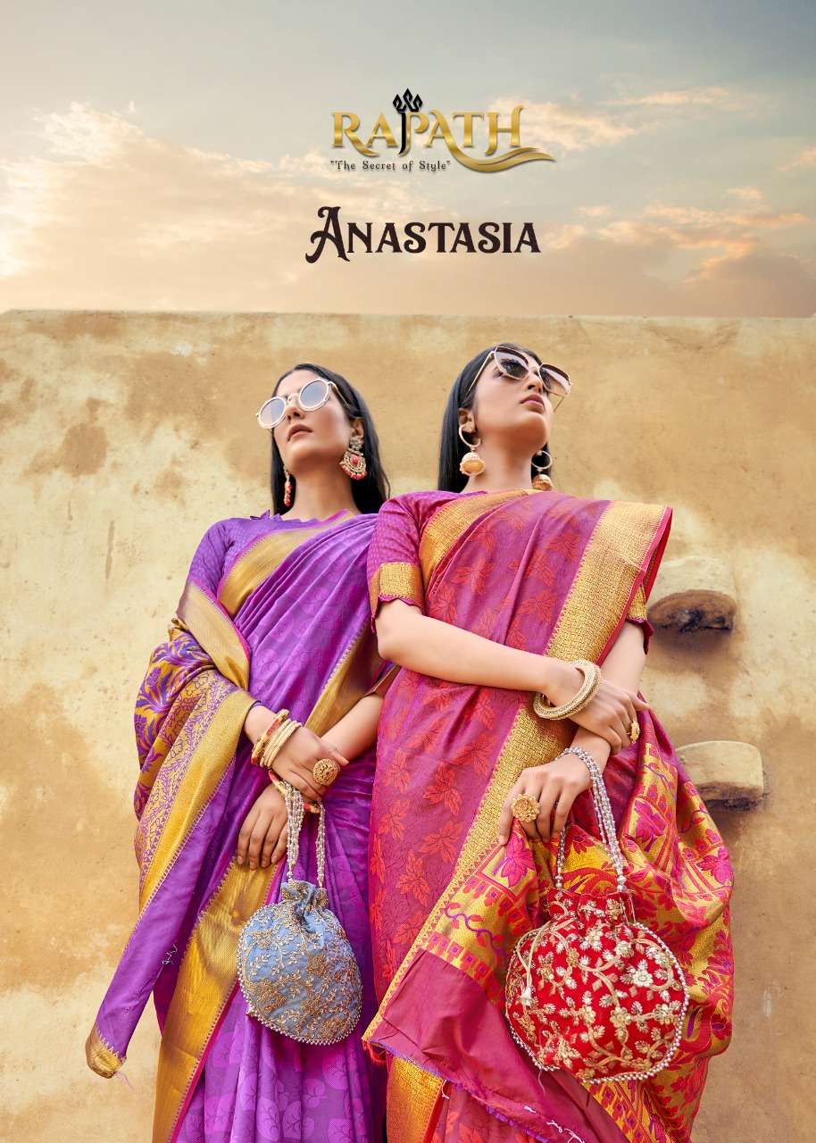 ANASTASIA BY RAJPATH 9801 TO 9806 SERIES SOFT MAU BANARASI SILK SAREES