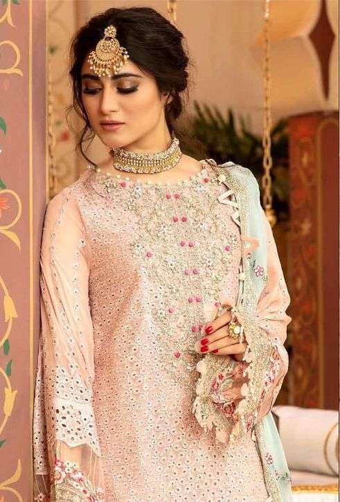 ANAYA ZF 53 BY AL AMRA GEORGETTE EMBORIDERED PAKISTANI DRESS