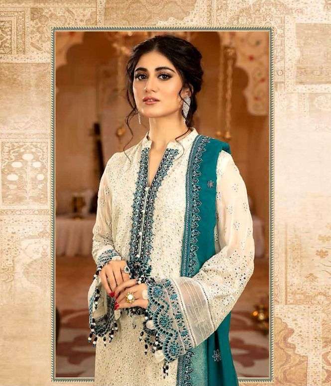 ANAYA ZF 54 BY AL AMRA GEORGETTE EMBORIDERED PAKISTANI DRESS