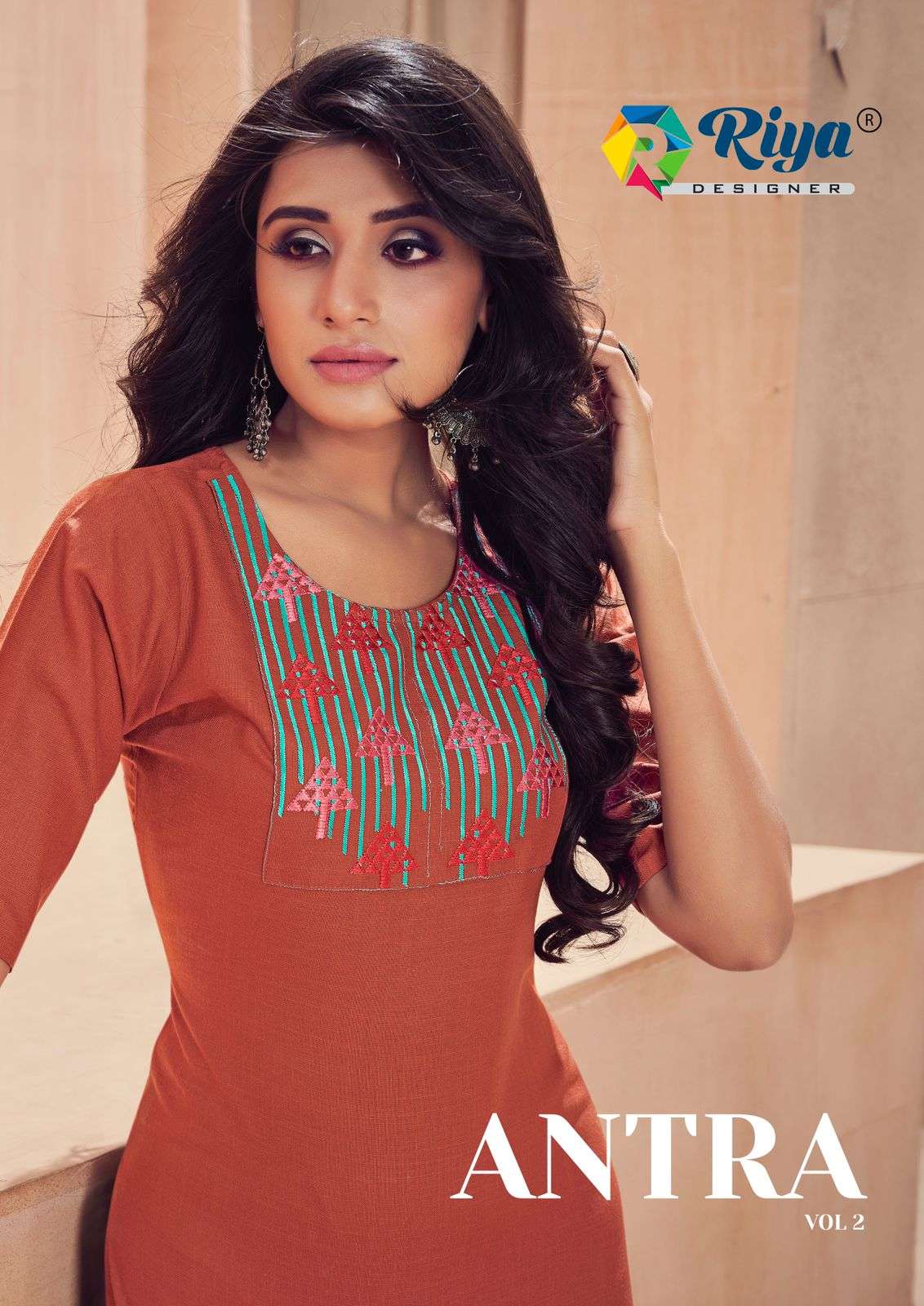 ANTRA VOL-2 BY RIYA DESIGNER 2001 TO 2006 SERIES DESIGNER COTTON KURTIS