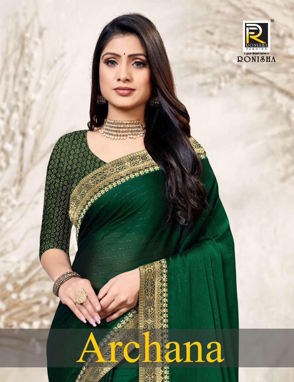 ARCHANA BY RONISHA FASHION 1001 TO 1008 SERIES DESIGNER CHIFFON SAREES