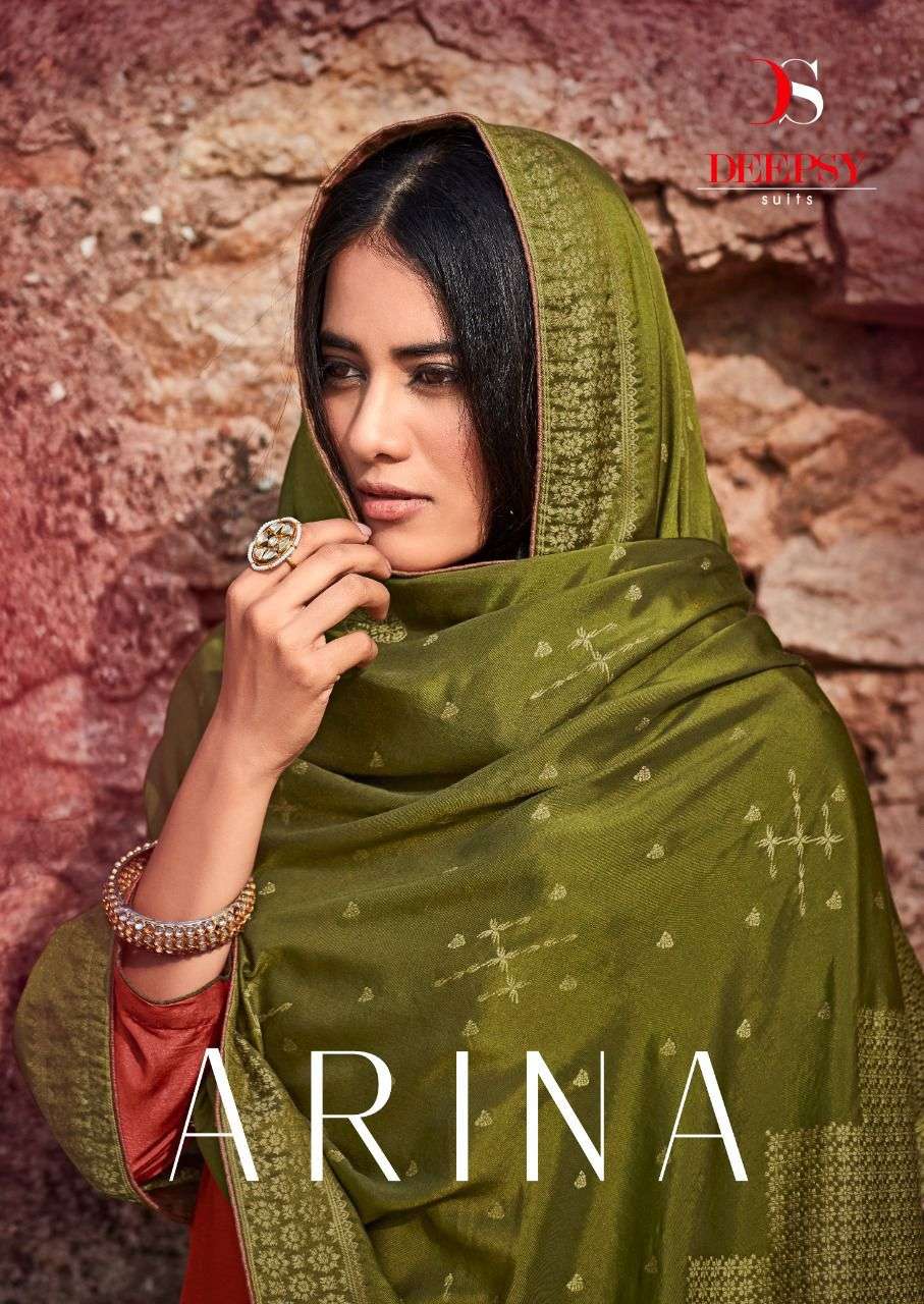 ARINA BY DEEPSY SUITS 13101 TO 13106 SERIES DESIGNER SILK DRESSES