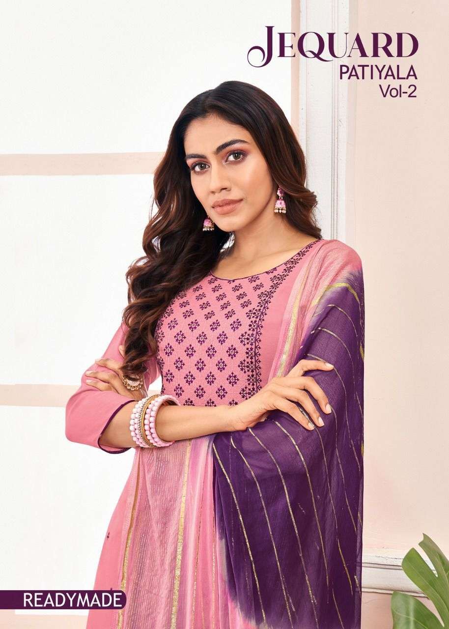 ARTIO JECQUARD PATIYALA VOL-2 BY KAPIL TRENDZ 26000 TO 26011 SERIES DESIGNER RAYON DRESSES